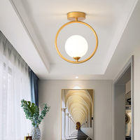 Luminaires de plafond en fer LED créatifs, luminaires modernes pour chambre à coucher