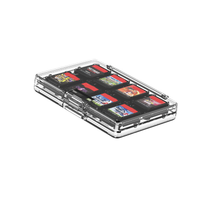 Boîte de rangement magnétique transparente double couche grande capacité pour cartes de jeu Nintendo Switch 2, 16 emplacements