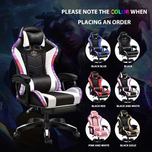 Fauteuil de gaming LED Racing monobloc sur mesure avec massage, pivotant moderne, en cuir, aluminium, RGB, neuf / 1 pièce - Product Image 2