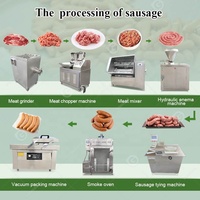 Vis Vlees Fruit Groente Poeder Mixer Dubbele As China 50Kg Snij-En Mengverwerkingsmachine