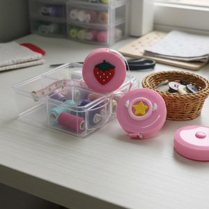 ตลับเมตรการ์ตูนน่ารักขนาดเล็ก 3 เมตร แบบยืดหดอัตโนมัติ สำหรับงาน DIY เครื่องประดับและอุปกรณ์เสริม - Product Image 1