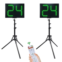 YIZHI Ensemble de 2 pièces de stade de basket-ball numérique 0-99 secondes compte à rebours modifiable LED 12s 14s réinitialisation 24s horloge de tir avec télécommande