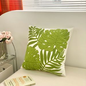 Embroidered Throw Pillow Cover - 18x18 Decorative Pillow Cover with Zipper Aesthetic Cute Design Boho Cozy Throw Pillowcase - Product Image 5
