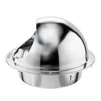 Diffuseur d'air mural étanche en acier inoxydable 304 de 100 mm (4 pouces) au design moderne avec logo personnalisé pour salle de bain et balcon