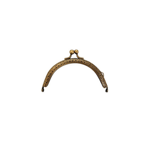 Fibbia per Manico Borsa Ilan 7cm Finitura Bronzo per Creazione Borse Fai da Te - Product Image 1