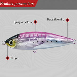 Esca Artificiale di Alta Qualità 150mm 180mm Tipo Walk the Dog, Affondante e Galleggiante, Esca a Matita in ABS <span class=keywords><strong>per</strong></span> Spigola - Product Image 4