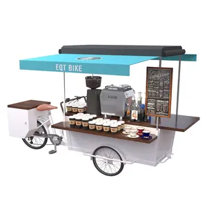 Voedsel Fruit Truck Goede Kwaliteit Cargo Driewieler Nieuwe Koffie Winkelwagen Vending Bike