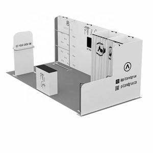 Stand d'exposition modulaire personnalisé en aluminium 10x10 pieds, système d'exposition modulaire standard portable pour salon professionnel, tension 240g - Product Image 2