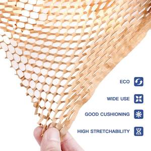 蜂窝缓冲包装纸环保牛皮纸穿孔包装卷可生物降解完全可回收用于包装移动 - Product Image 5