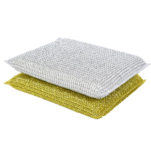 Éponge abrasive rectangulaire Amigo Gold pour la cuisine, nettoyage des casseroles et des poêles, haute densité, pour récurer les casseroles et les poêles - Product Image 2