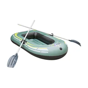 Bote inflable, balsa flotante de lago para piscina para adultos, balsa de barco de pesca portátil para lago con bomba de mano