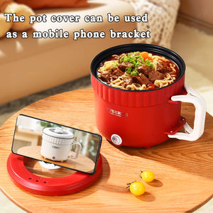 YUEDISI 맞춤형 220V/110V 논스틱 다기능 전기 프라이팬 및 쿠킹 팟 뚜껑이 있는 전기 미니 핫팟 - Product Image 3