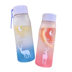 Y Deer <b>Cup</b> <b>Plastic</b> Water Bottle 500Ml Screw On Cap Unisex Travel Gym Use - Product Image 5