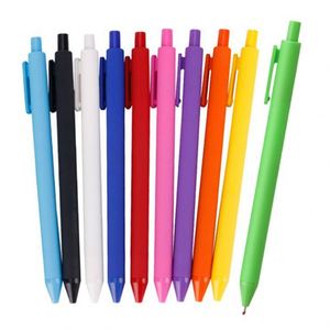 Custom Logo Ballpoint Pen Multiple Color Retractable Soft Rubber Plastic Click Plastic Pen - Product Image 5