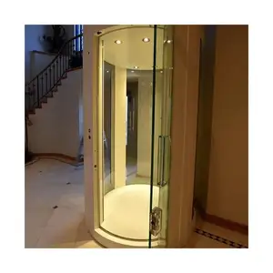 홈 가격 파노라마 홈 엘리베이터 3 층 라운드 리프트 유리 엘리베이터