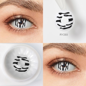 Pseyeche-lentillas de colores con sangre para disfraz, lentillas de colores para Halloween - Product Image 5