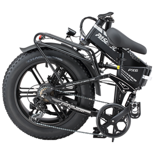 Bicicleta eléctrica plegable PX6 con suspensión completa y neumáticos gruesos de 4.0'' de la marca EU Stock, con motor potente de 750W. - Product Image 4