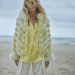 Women Winter Fox Fur Coat Jacket New Warm Female Double Side <strong>Sleeves</strong> <strong>Detachable</strong> Vest Parka CT261 - Product Image 3