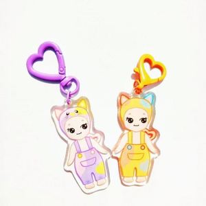 Wholesale Custom clear Acrylic Key Chain Fine Acrylic Single Glitter Keychains Custom Charms - Product Image 5