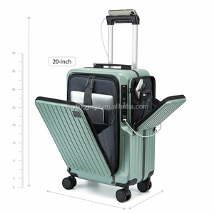 Juego <span class=keywords><strong>de</strong></span> Maletas <span class=keywords><strong>de</strong></span> Viaje Inteligentes <span class=keywords><strong>de</strong></span> Lujo 2026 con Ruedas, Marco <span class=keywords><strong>de</strong></span> Aluminio <span class=keywords><strong>de</strong></span> 20 Pulgadas, Compartimento Frontal para Laptop - Product Image 2