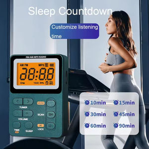 <b>Pocket</b>-Sized AM/FM Digital Radio, Rechargeable MP3 Player with TF Card Playback & Stereo Speaker - Product Image 5