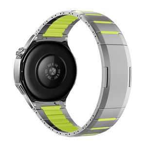Bracelets de montre en silicone bicolores de haute qualité, étanches, avec fermoir papillon pour <span class=keywords><strong>Huawei</strong></span> Watch <span class=keywords><strong>4</strong></span> Pro 48 mm - Product Image 1
