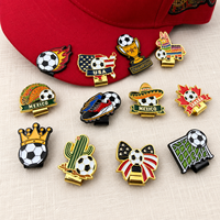 Clip para Gorra de Aleación de Zinc con Temática de Fútbol, Clip para Gorra de Béisbol y Golf, Recuerdo de Fútbol, Regalo, En Stock, Logotipo Personalizado