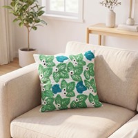 Housse de coussin brodée motif feuille, housse de coussin de canapé, coussin décoratif pour salon et chambre, coussin en tissu pour la maison (vente transfrontalière)