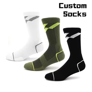 Gym High Quality Crew Breathable Men Padded Basketball Sports <b>Socks</b> Sweat-Absorbent Wholesale Custom - Product Image 1