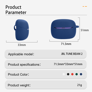 Coque en silicone pour écouteurs JBL Tune Beam 2, étui pour écouteurs sans fil, coque pour <span class=keywords><strong>Airpods</strong></span>, étuis pour écouteurs - Product Image 2