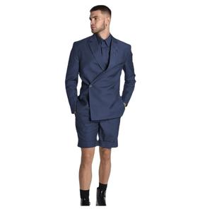 ชุดทักซิโด้สำหรับงานแต่งงานสีส้มกระดุมสองแถวแบบคลาสสิกชุดงานพรอมเจ้าบ่าวชุดสูทกางเกง2ชิ้น (แจ็คเก็ต + กางเกง) - Product Image 1