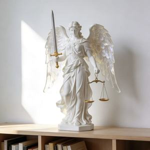 Escultura de Resina del Arcángel Miguel - Regalo de Decoración para el Hogar de Alta Gama, Escultura Personalizada Bozhiyi - Product Image 3