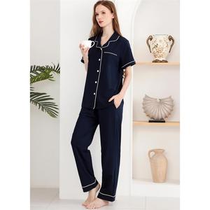 Loungewear wanita, Set piyama katun romantis untuk perempuan - Product Image 2