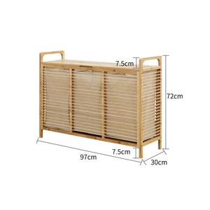 <span class=keywords><strong>Commode</strong></span> en bambou pour chambre à coucher, meuble de rangement mural, étagère de rangement pour vêtements, <span class=keywords><strong>panier</strong></span> à <span class=keywords><strong>linge</strong></span> en bambou - Product Image 6