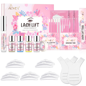 ALIVER Kit de rehaussement de cils à la kératine en gros pour usage professionnel en salon, tampons de permanente pour cils, outil, colle pour <span class=keywords><strong>faux</strong></span> cils, <span class=keywords><strong>prix</strong></span> distributeur - Product Image 1