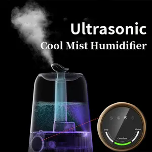Pelembap udara rumah tangga, humidifier ultrasonik udara rumah 3,5l isi atas kabut dingin