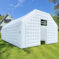 Tente publicitaire gonflable personnalisée grande tente gonflable blanche pour mariage, anniversaire, carnaval, fête