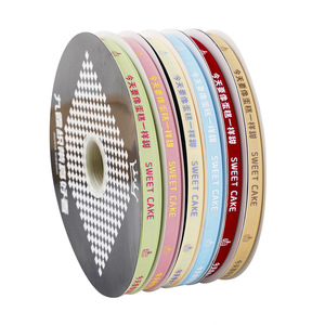 Nine-Colored Ribbon Grosgrain Ribbon 10mm Birthday Cake Decorative Gift Packaging Trim Printed Polyester Trendy Style - Product Image 5