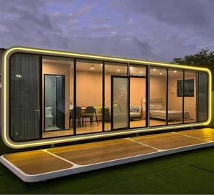 Cabane en bois imperméable avec balcon et terrasse, structure en acier, pour villa, parc, <span class=keywords><strong>vacances</strong></span>, camping ou usage professionnel - Product Image 6