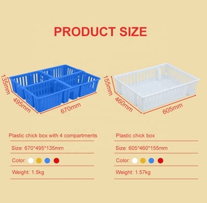 OEM ODM pp Bule/bianco/giallo impilabile risparmia spazio gabbia di plastica per pollame per allevamento di polli - Product Image 4