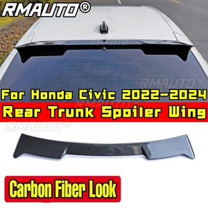 สปอยเลอร์หลังคาท้ายรถยนต์ ชุดแต่งตัวถังรถยนต์ ทำจากพลาสติก ABS ปีกสปอยเลอร์หลังสำหรับรถยนต์ Honda Civic Hatchback รุ่นที่ 11 ปี 2022-2024 ชุดแต่งตัวถัง - Product Image 2