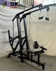 SK Professional Commercial Independent <span class=keywords><strong>High</strong></span> <span class=keywords><strong>Row</strong></span> Seated Low <span class=keywords><strong>Row</strong></span> Machine Plate Loaded Adjustable Strength Training Gym Equipment - Product Image 2