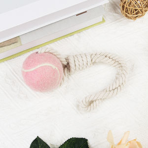 Nouveauté Jouet pour <span class=keywords><strong>chien</strong></span> personnalisé luxueux et fonctionnel en tissu de caoutchouc vibrant interactif Corde tissée blanche pour <span class=keywords><strong>chien</strong></span> - Product Image 3