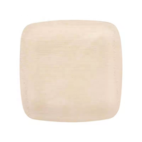 Vente en gros d'assiettes carrées en bambou jetables écologiques pour jardin, barbecue, camping, assiettes de pique-nique, plats chauds, assiettes de fête solides