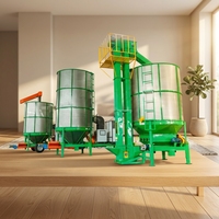 Séchoir à grains mobile, équipement de séchage continu pour riz, blé, maïs, séchoir à flux croisé à basse température