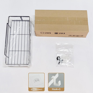 Étagère de rangement murale pour salle de bain <span class=keywords><strong>sans</strong></span> trous Étagère de rangement murale pour cuisine - Product Image 4