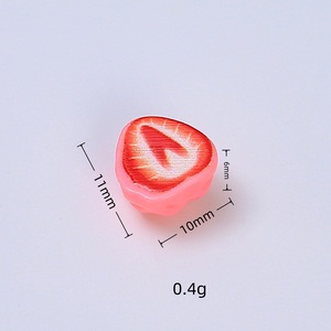 Đầy Màu Sắc Nửa Phẳng Trở Lại Nhựa Cabochon Thu Nhỏ Dâu Tây Kawaii Tự Làm Phẳng Trở Lại Chỉnh Trang Phụ Kiện Scrapbooking Thủ Công - Product Image 6