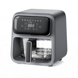 4L kính khoai tây chiên không khí Nồi chiên không dầu một cảm ứng điều khiển kỹ thuật số cài đặt trước Gà nhà bếp thiết bị nồi chiên không khí - Product Image 1