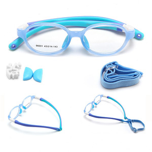 Trẻ em cận thị kính khung Silicone trẻ em kính khung linh hoạt và có thể tháo rời những ngôi đền trẻ em kính khung - Product Image 1