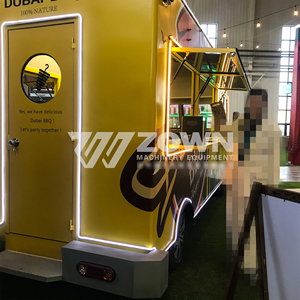 Fully Equipped Electric Fiberglass Stainless Steel Rust Resistant Multifunctional Mobile Food Trailer Customized Color Size Food - Product Image 2